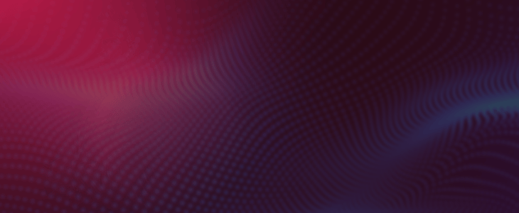 Abstract red and purple gradient background with flowing dotted patterns, suitable for topics related to AI Sentiment Analysis and MT4 trading.